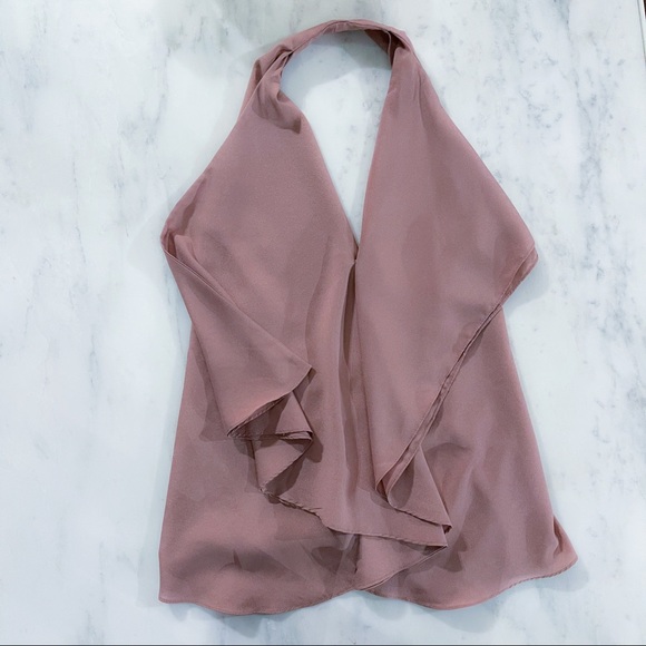 MM Couture Open Back Ruffle Halter Top - Picture 14 of 16